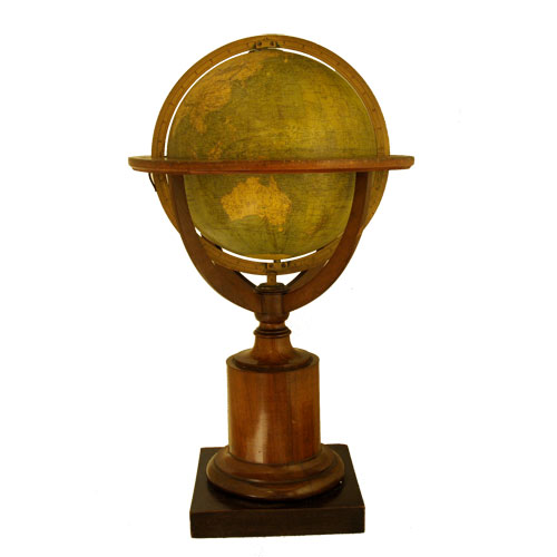 Delamarche terrestrial globe, C1870