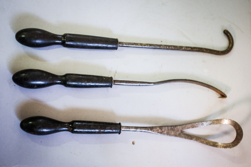 3 early obstetrical instruments