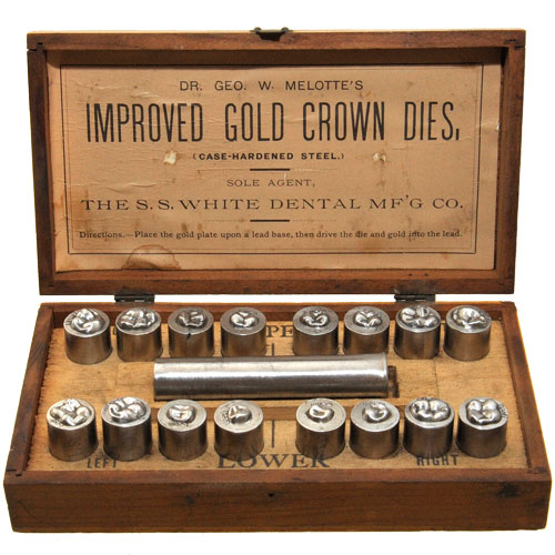 S.S. White Dental Improved gold crown Dies
