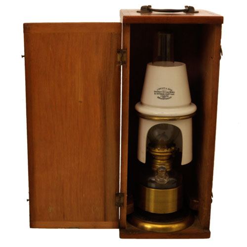 J. Swift & Son microscope oil lamp, C 1880