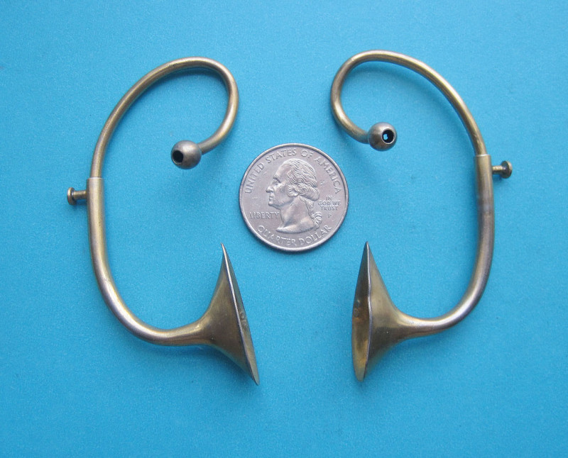 19th-C. Silver-Gilt French Auricles: mini ear trumpets