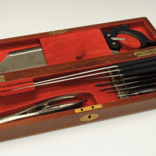 Mahogany cased set of surgeons instruments by Fannin of dublin