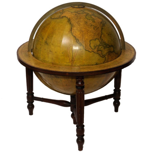 Newton & Son Terrestrial Library Globe, 1869