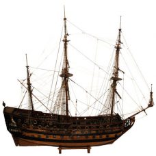 Dutch East Indiaman cargo vessel hull model.