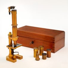 An early Carl Zeiss Jena brass Microscope