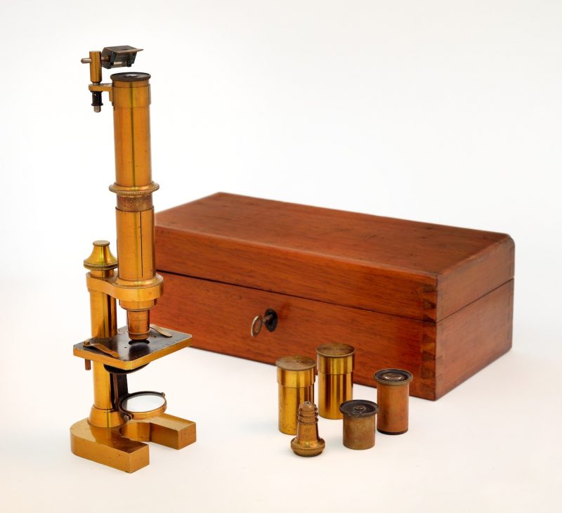 An early Carl Zeiss Jena brass Microscope