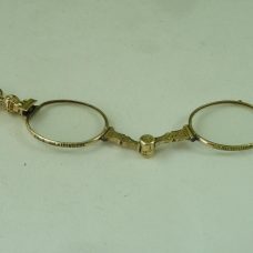Victorian Folding Spectacles Lorgnette Pince Nez Rolled Gold Antique Dual Function