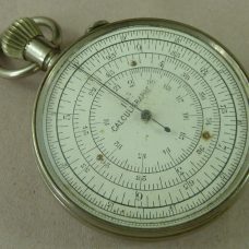 Pocket Watch Slide Rule Calculator Calculigraphe Calculating Circle Boucher 1878