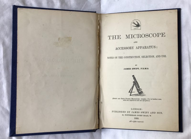 The Microscope and Accessory Apparatus by James Swift 1883