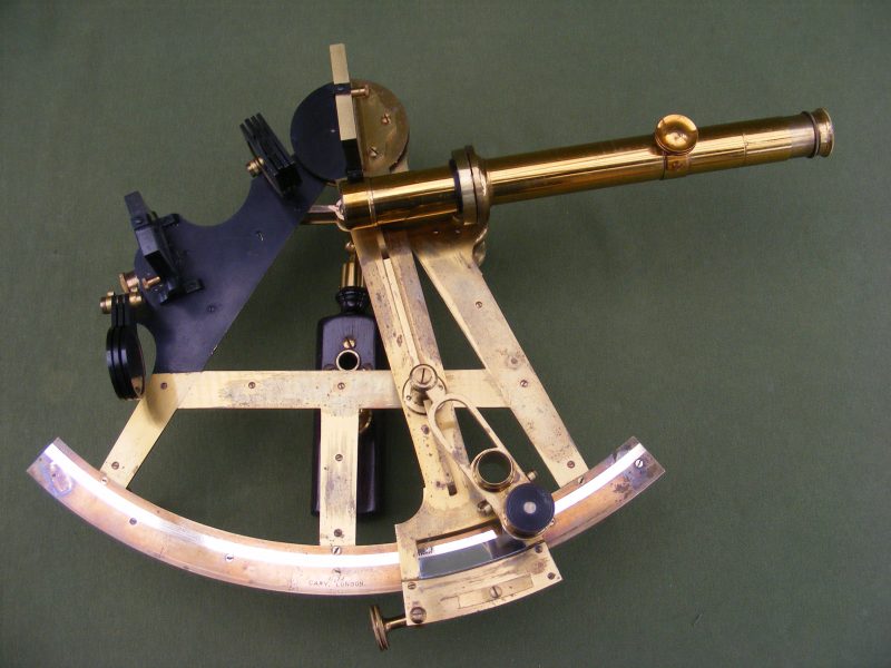 CARY SEXTANT WITH GOLD SCALE