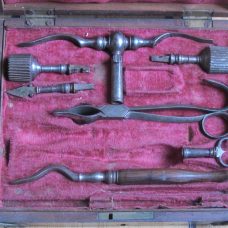 Part Set of Neurosurgical instruments in the style of Samuel Sharp c.1740