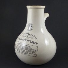 May Roberts & Co Dr Nelsons Inhaler Ceramic Rare Maker Antique