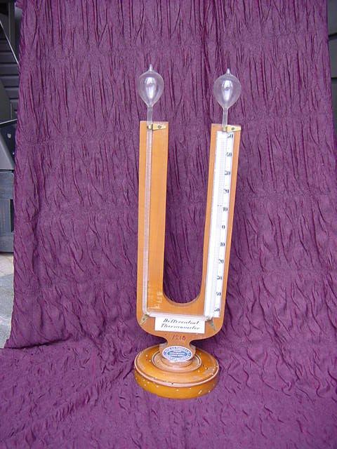 Antique Leslie’s differential thermometer, Italy, late 1800’s/early 1900’s