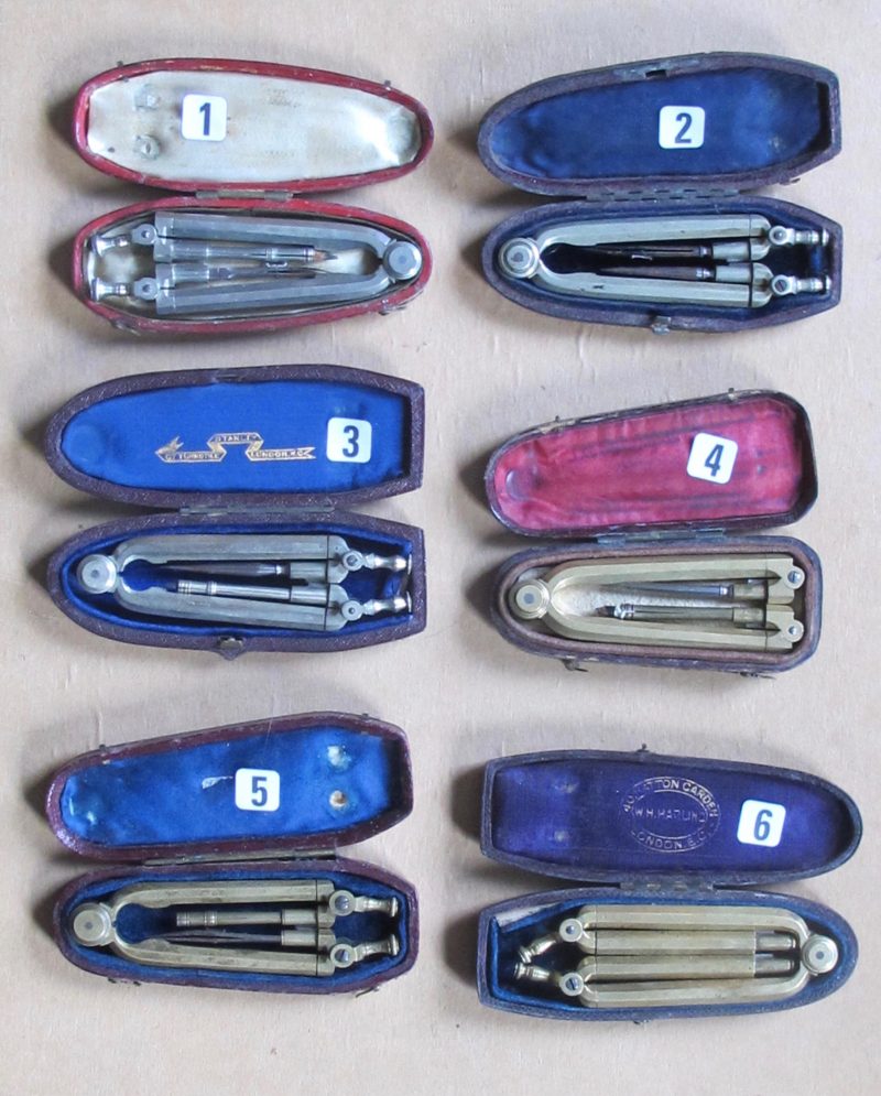 Six Folding Compasses for sale separately