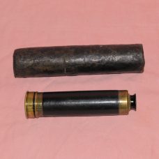Dollond 3 draw telescope and case