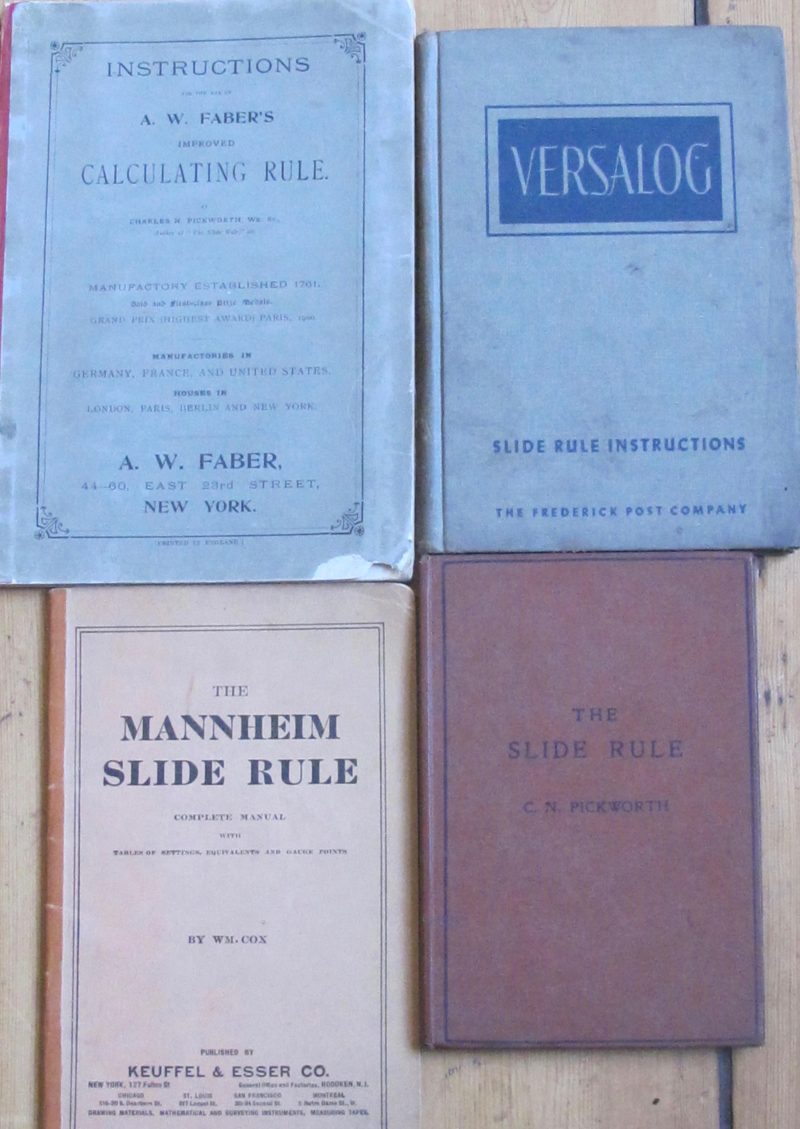 Four Slide Rule Books