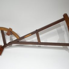 A wooden backstaff (or Davis quarter) unsigned made in England circa 1750.