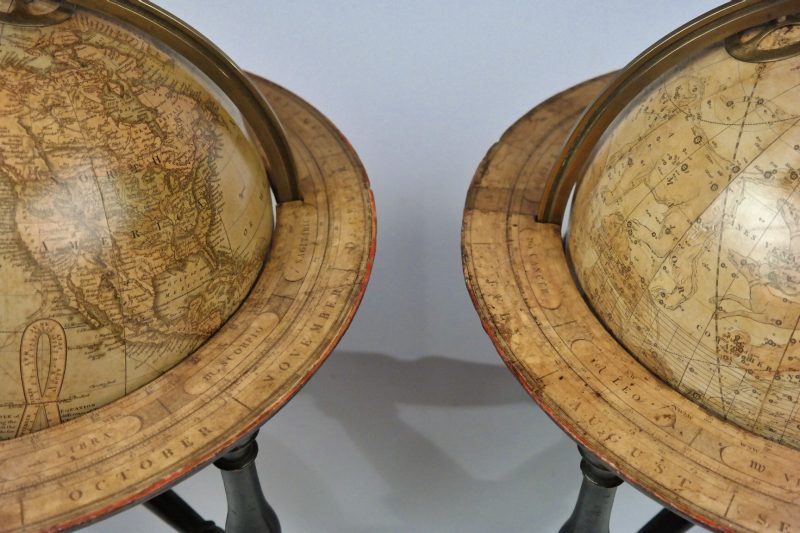 Terrestrial and Celestial Table Globes – J. & W. Cary, London, 1816