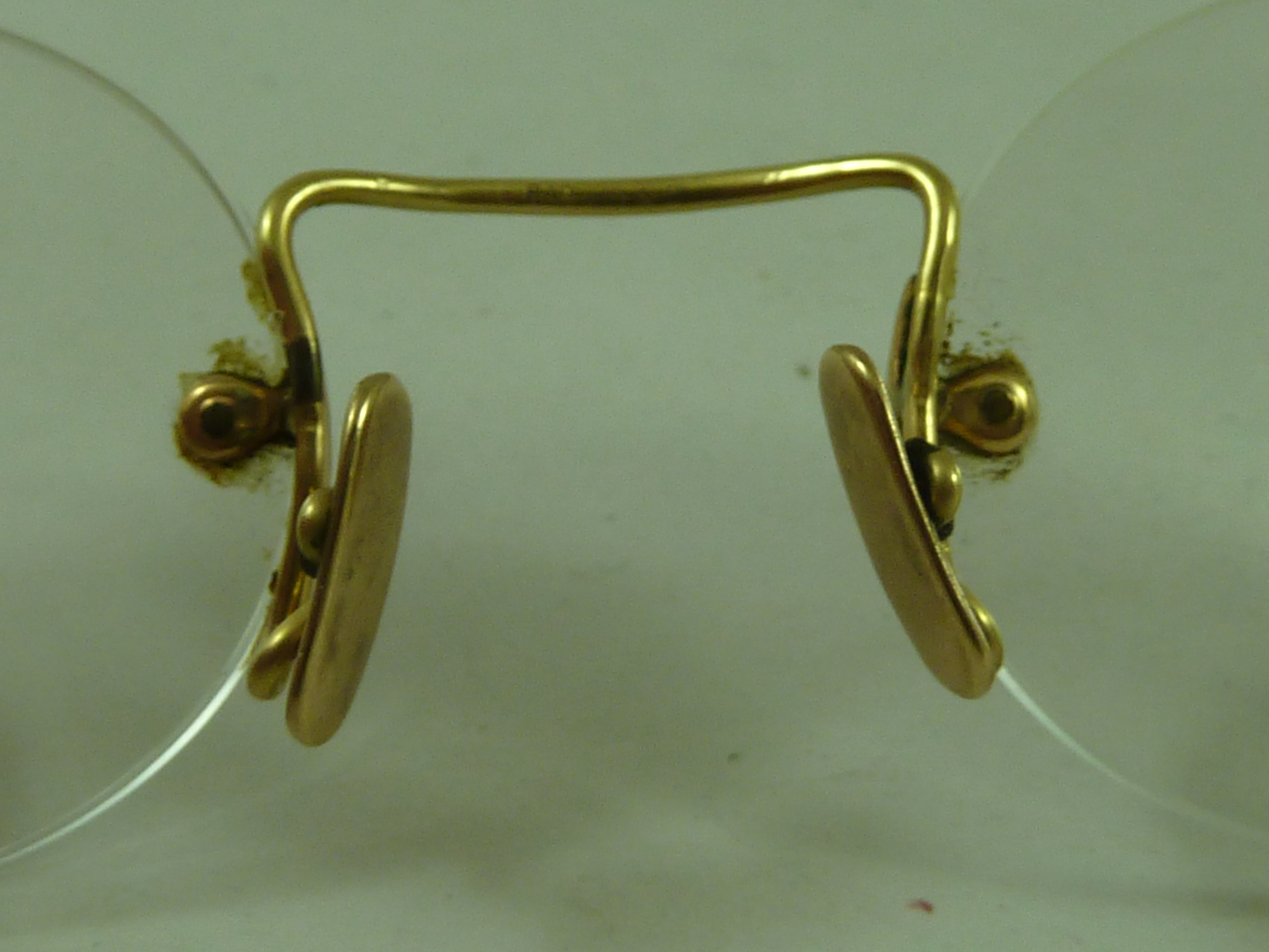 Victorian Edwardian Rolled Gold Spectacles Oval Lens Reading Glasses ...