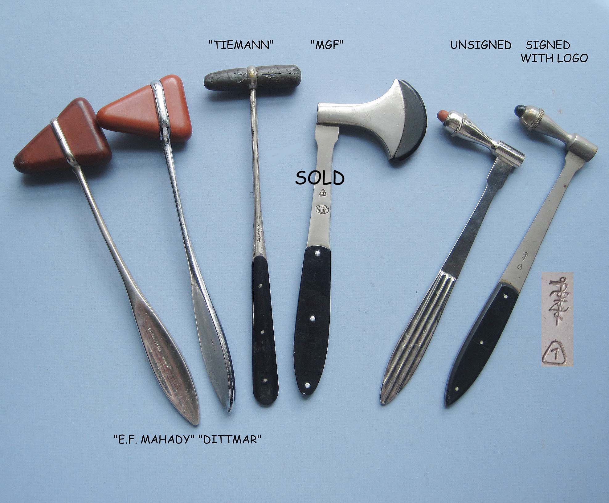 Six Percussion Hammers Fleaglass