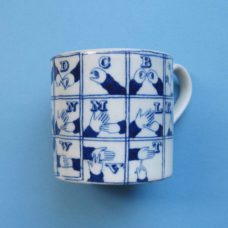 C1830 Staffordshire Child’s Sign-Language Mug