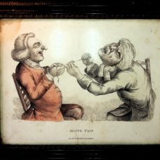 Acute Pain a hand coloured engraving from 1810 by Edward Orme, London