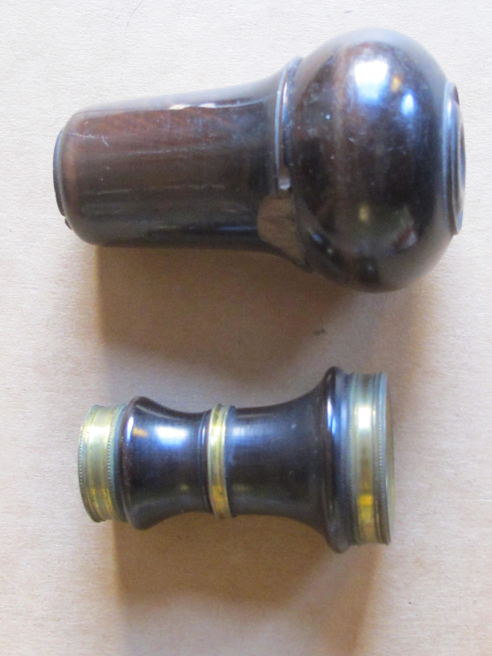 Small Eighteenth Century Fixed Focus Spyglass in Original Shaped Case