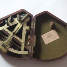 ~FINE, CASED, DOUBLE FRAME SEXTANT by CRICHTON, LONDON~