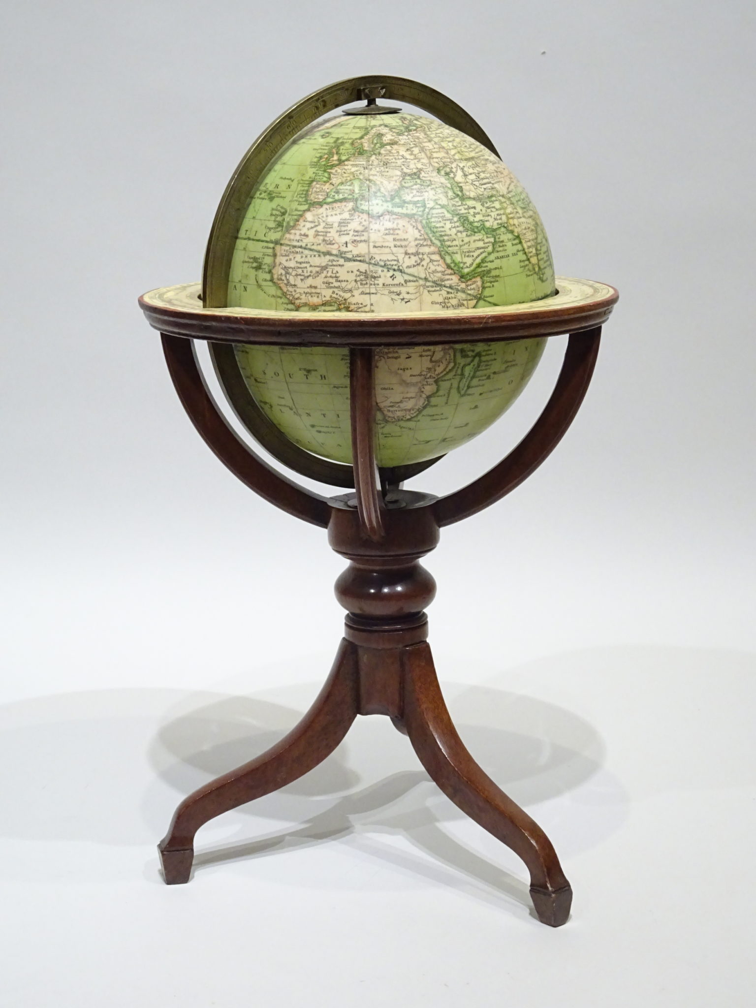Terrestrial globe, of middle size, signed Harris London dated 1835