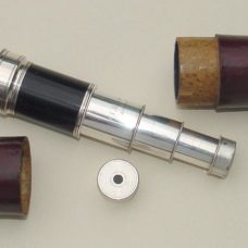 LOVELY SHEFFIELD PLATE MINIATURE TELESCOPE