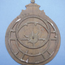 PRIMITIVE BRASS HINDU ASTROLABE