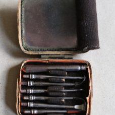 A set of Six Steel Dental Scalers