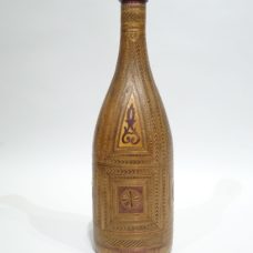 Straw and Glass bottle – POW work – early 19th century