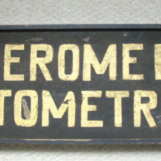 DOUBLE SIDED OPTOMETRIST’S TRADE SIGN