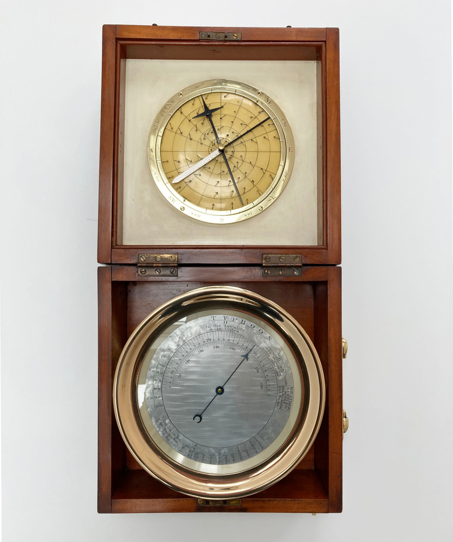 Early Twentieth Century Cased Barocyclonometer or Typhoon Barometer