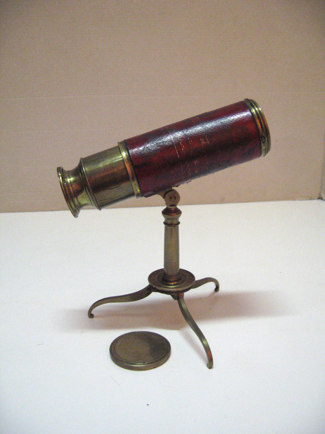 A DOLLOND PORTABLE TELESCOPE Ca 1780 With Solar Filter