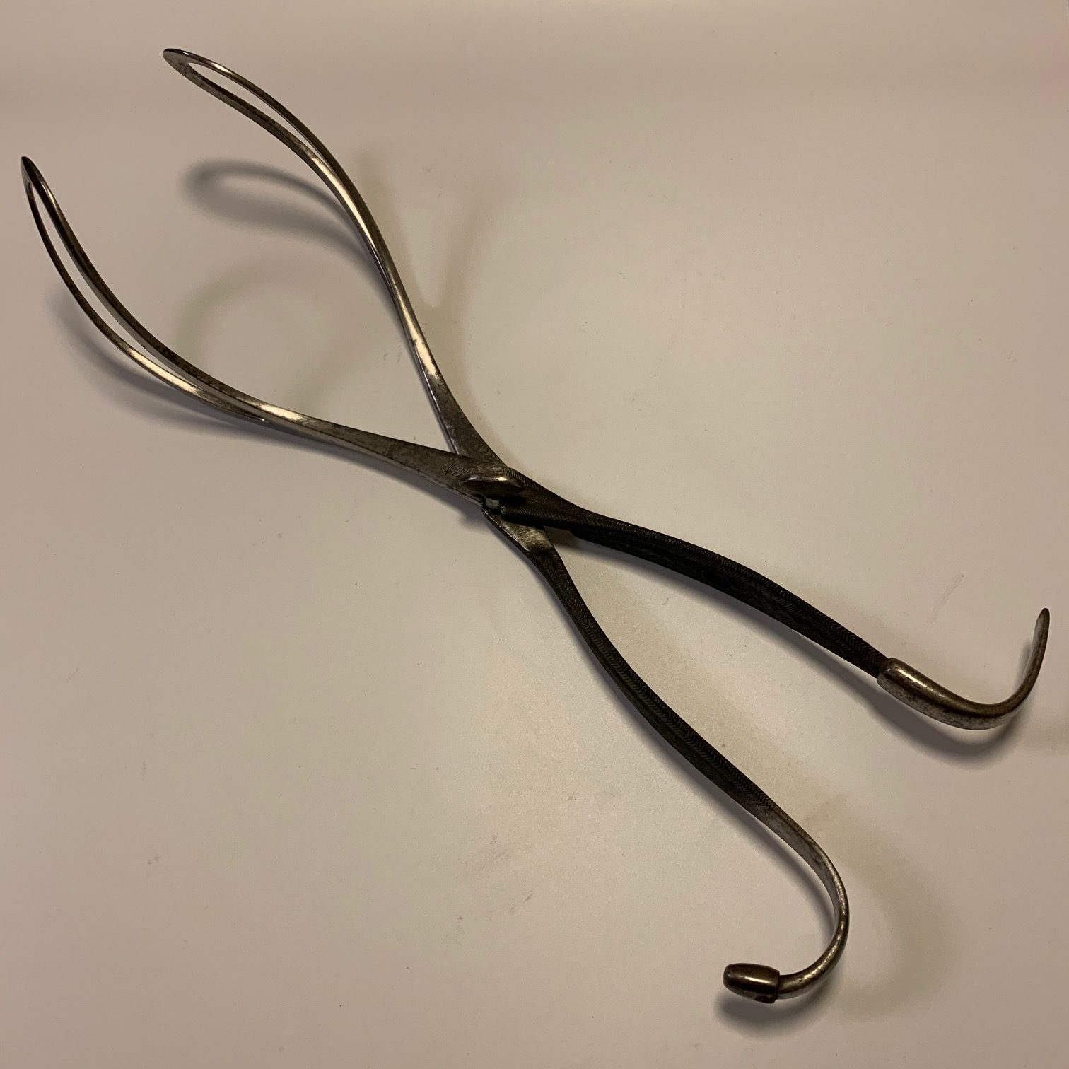 Antique obstetrical forceps by