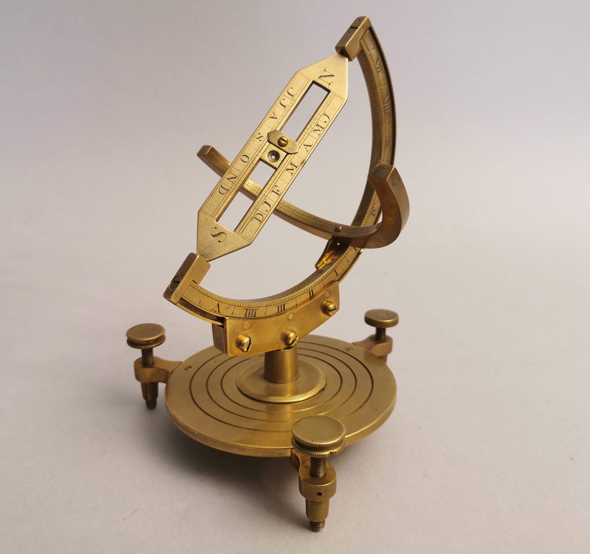 Rare first half of 19th century English Equinoctial dial