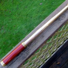 Frith of London telescope, 1830, three draw brass and mahogany, in case