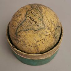 A 19th century German terrestrial pocket globe marked