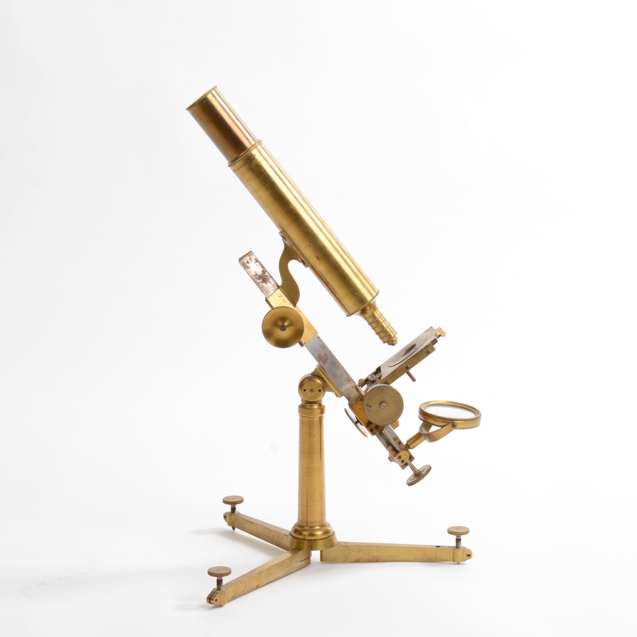 A rare & early largest Microscope by Simon Georg Ploessl (1794-1868)