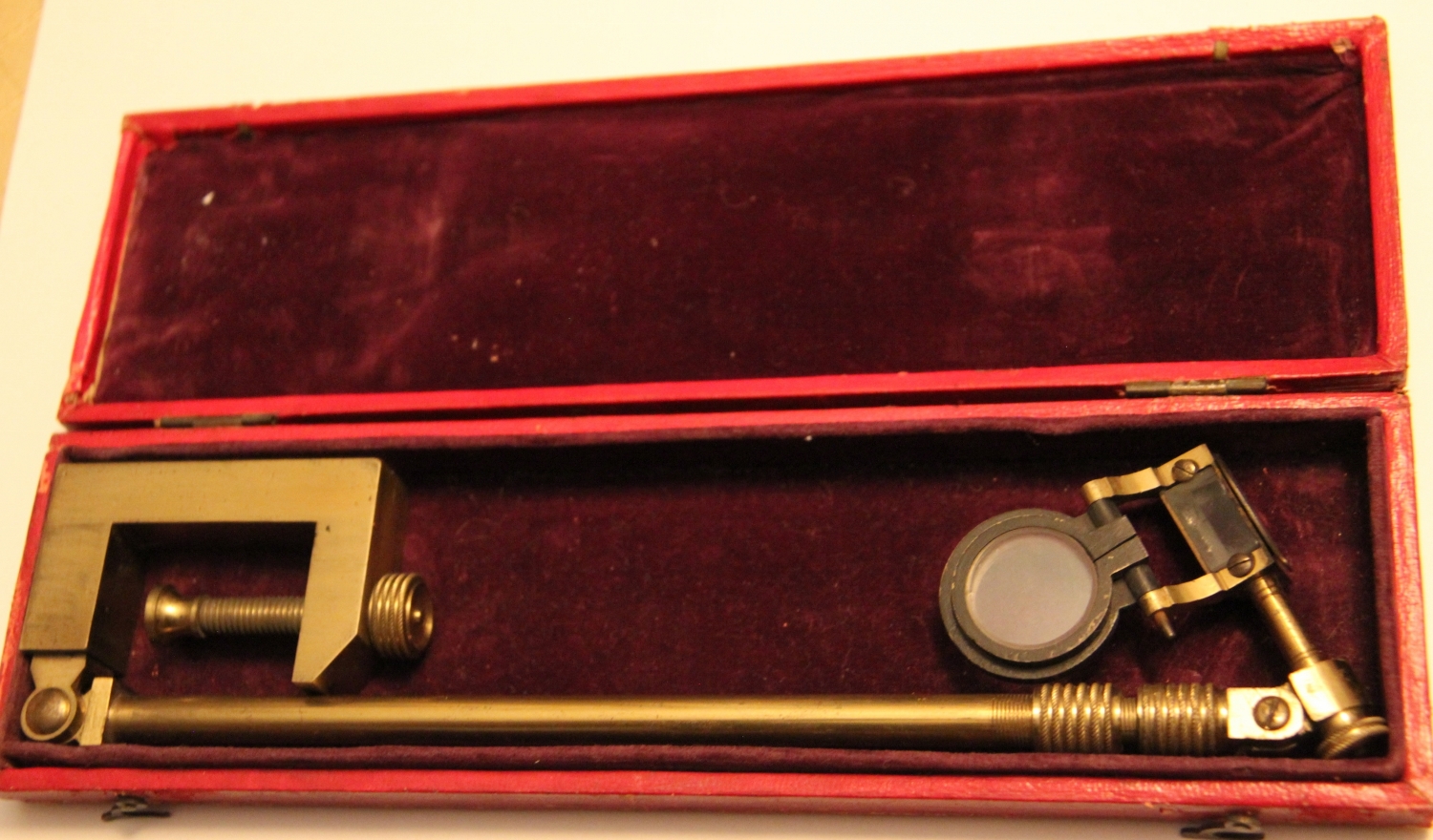 ~GOOD UNSIGNED, ALL BRASS CAMERA LUCIDA-CASED~