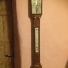 Oak Stick Barometer signed M.Pillischer London