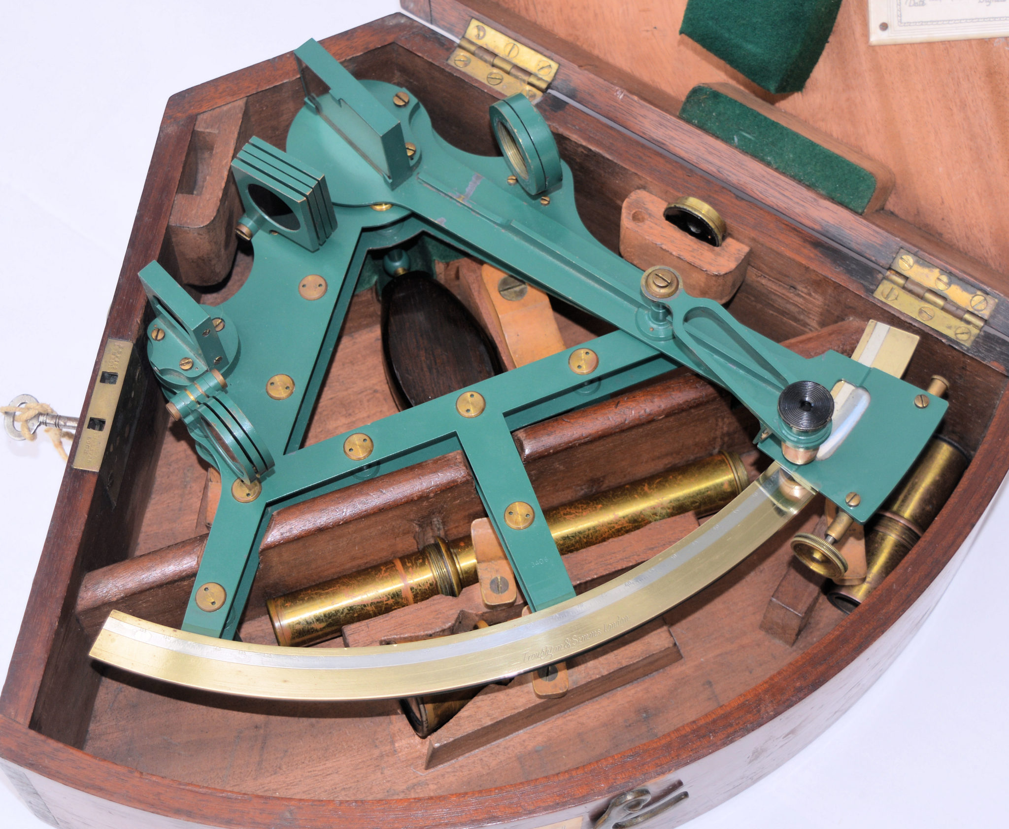 SOLD – Troughton & Simms double frame sextant.