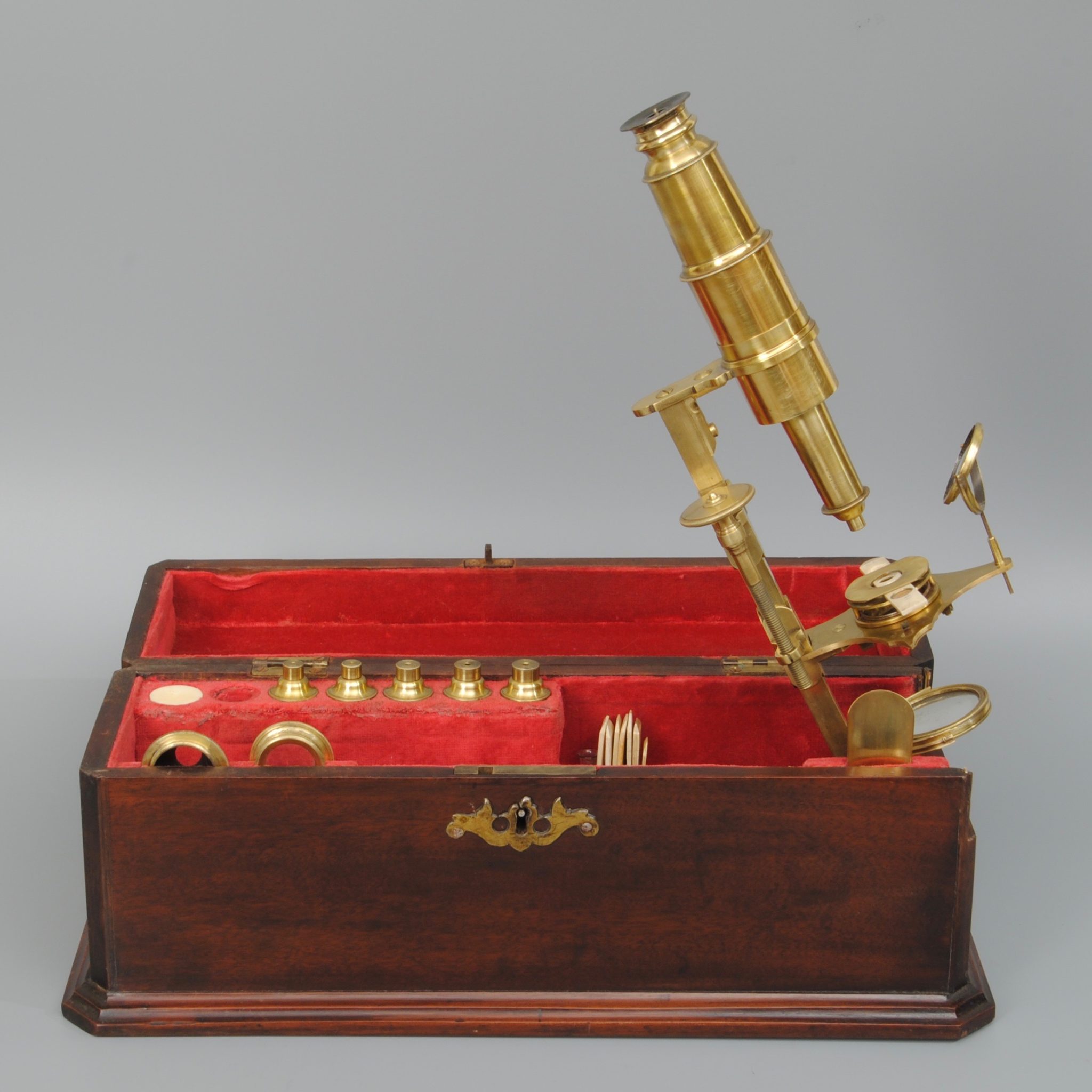 Rare Chest Microscope by Lincoln