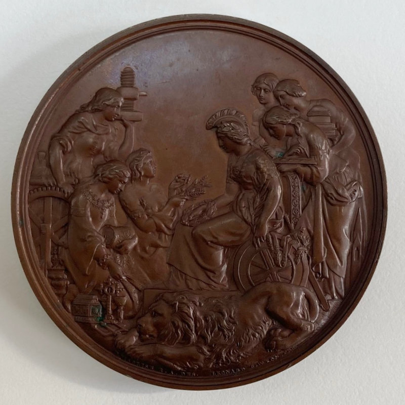 The 1862 International Exhibition Prize Medal Awarded to De Grave Short & Fanner London