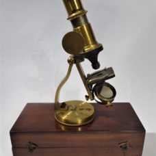 CONTINENTAL, possibly French, STUDENT MICROSCOPE