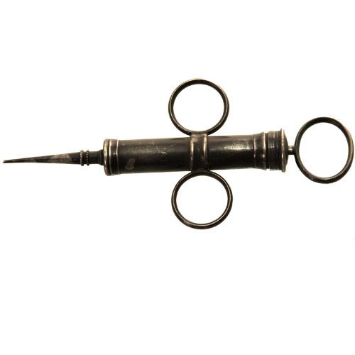 Anel’s silver lachrymal syringe by Luer