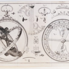 The only copy known and the author’s copy of the description of de Luynes complexe astronomical ring dial – c. 1774