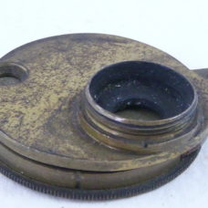 6 Lens Microscope Mount Revolving Wheel Brass Dollond Cary Gould Jones Accessory